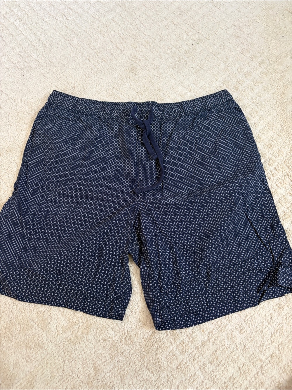 Banana Republic Navy Microdot Swim Trunks